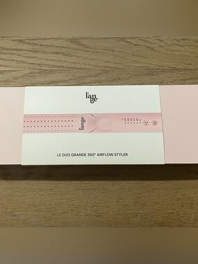 L’ange Le Duo Grande 360° Airflow Styler in Blush, Like New in Original Box